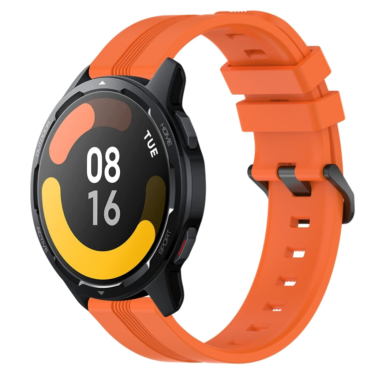 Cinturino in silicone a strisce concave da 22 mm, For Xiaomi MI Watch Color, For Xiaomi Watch S1 Active