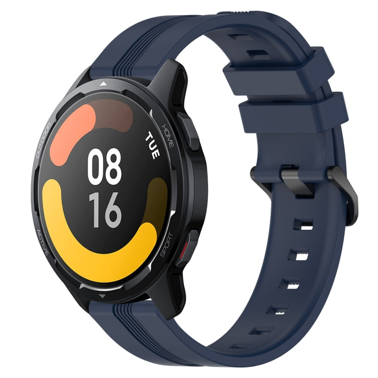 Cinturino in silicone a strisce concave da 22 mm, For Xiaomi MI Watch Color, For Xiaomi Watch S1 Active