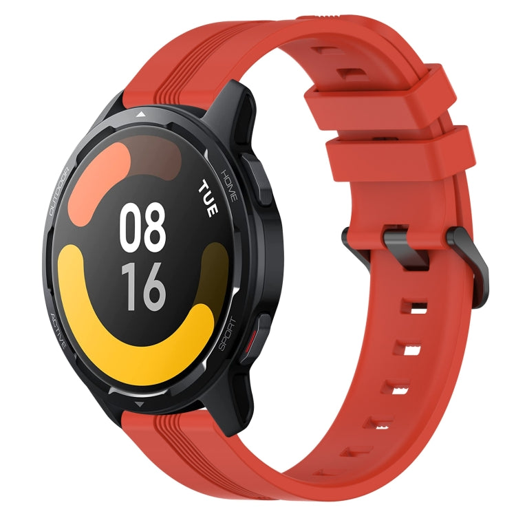 Cinturino in silicone a strisce concave da 22 mm, For Xiaomi MI Watch Color, For Xiaomi Watch S1 Active