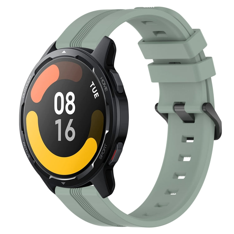 Cinturino in silicone a strisce concave da 22 mm, For Xiaomi MI Watch Color, For Xiaomi Watch S1 Active