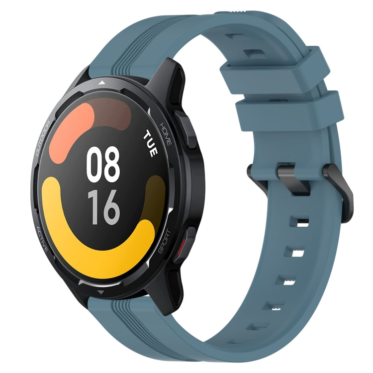 Cinturino in silicone a strisce concave da 22 mm, For Xiaomi MI Watch Color, For Xiaomi Watch S1 Active