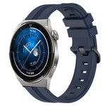 Cinturino in silicone a strisce concave da 22 mm, For Huawei Watch GT3 Pro 46mm, For Huawei Watch Buds