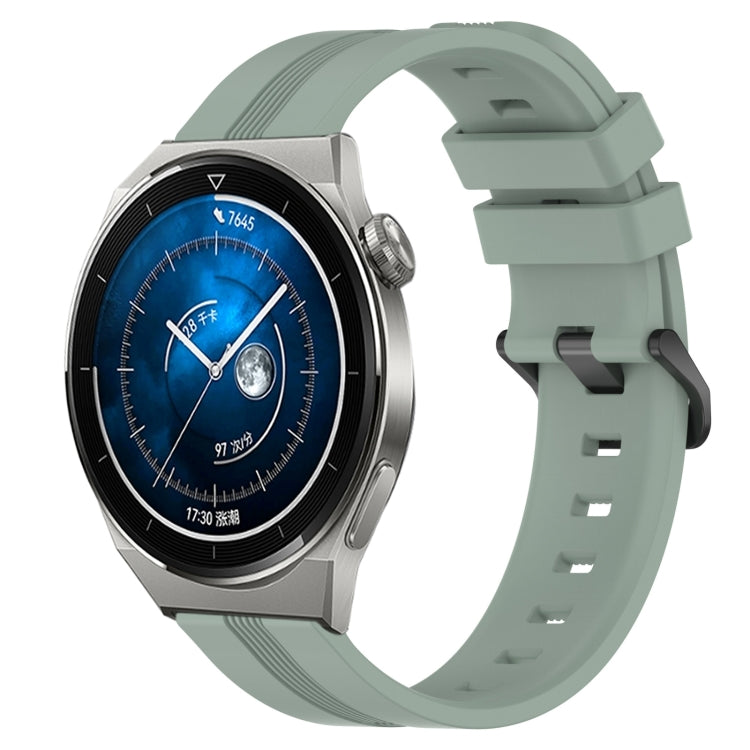 Cinturino in silicone a strisce concave da 22 mm, For Huawei Watch GT3 Pro 46mm, For Huawei Watch Buds