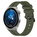 Cinturino in silicone a strisce concave da 22 mm, For Huawei Watch GT3 Pro 46mm, For Huawei Watch Buds