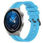 Cinturino in silicone a strisce concave da 22 mm, For Huawei Watch GT3 Pro 46mm, For Huawei Watch Buds