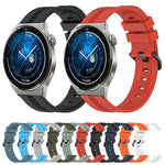 Cinturino in silicone a strisce concave da 22 mm, For Huawei Watch GT3 Pro 46mm, For Huawei Watch Buds