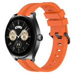 Cinturino in silicone a strisce concave da 22 mm, For Huawei Watch GT3 Pro 46mm, For Huawei Watch Buds