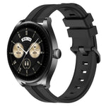 Cinturino in silicone a strisce concave da 22 mm, For Huawei Watch GT3 Pro 46mm, For Huawei Watch Buds