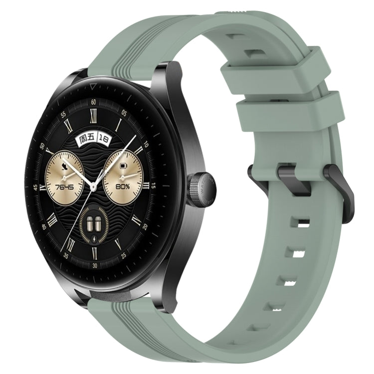 Cinturino in silicone a strisce concave da 22 mm, For Huawei Watch GT3 Pro 46mm, For Huawei Watch Buds