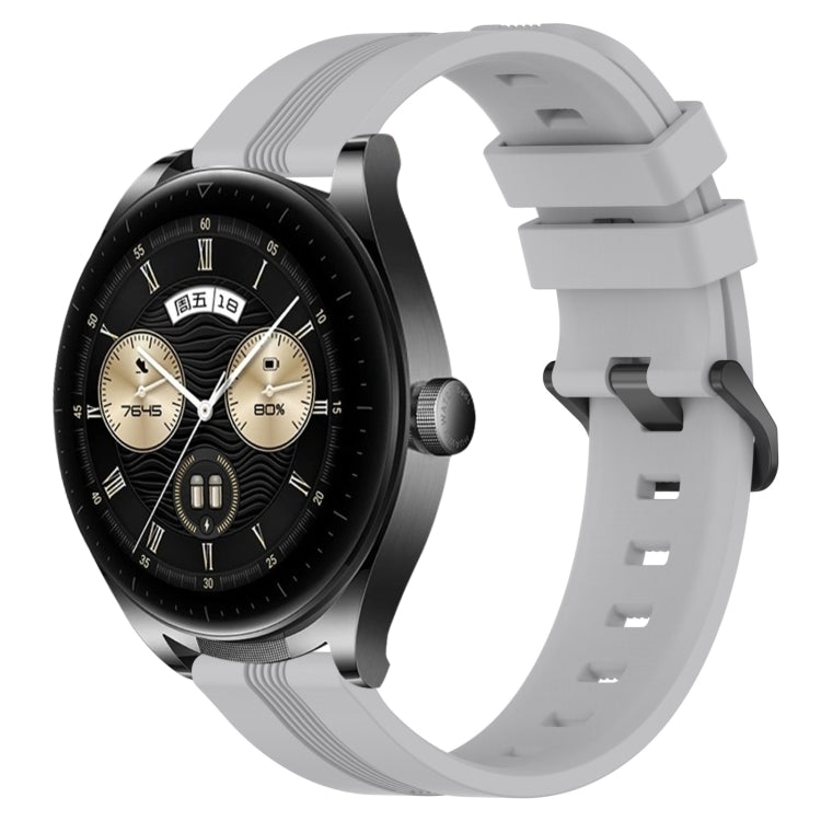 Cinturino in silicone a strisce concave da 22 mm, For Huawei Watch GT3 Pro 46mm, For Huawei Watch Buds