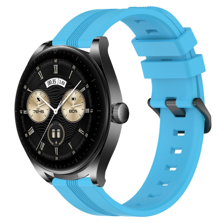 Cinturino in silicone a strisce concave da 22 mm, For Huawei Watch GT3 Pro 46mm, For Huawei Watch Buds