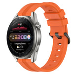 Cinturino in silicone a strisce concave da 22 mm, For Huawei Watch 3 Pro New, For Huawei Watch GT3 46mm