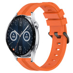 Cinturino in silicone a strisce concave da 22 mm, For Huawei Watch 3 Pro New, For Huawei Watch GT3 46mm