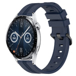 Cinturino in silicone a strisce concave da 22 mm, For Huawei Watch 3 Pro New, For Huawei Watch GT3 46mm