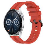 Cinturino in silicone a strisce concave da 22 mm, For Huawei Watch 3 Pro New, For Huawei Watch GT3 46mm