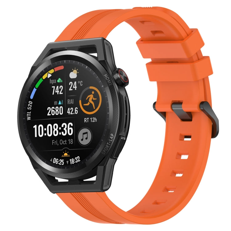 Cinturino in silicone a strisce concave da 22 mm, For Huawei Watch GT Runner, For Huawei Watch 3