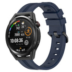 Cinturino in silicone a strisce concave da 22 mm, For Huawei Watch GT Runner, For Huawei Watch 3