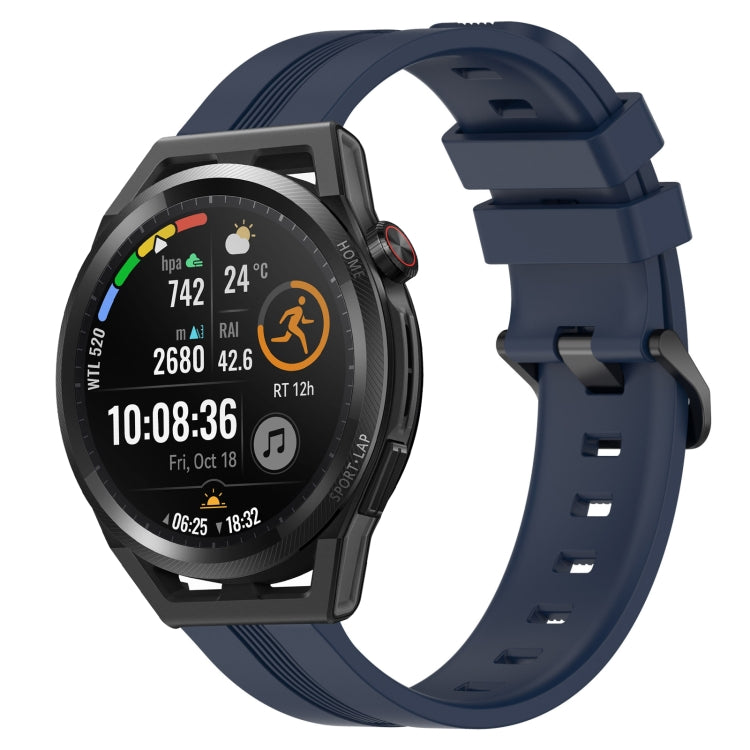 Cinturino in silicone a strisce concave da 22 mm, For Huawei Watch GT Runner, For Huawei Watch 3