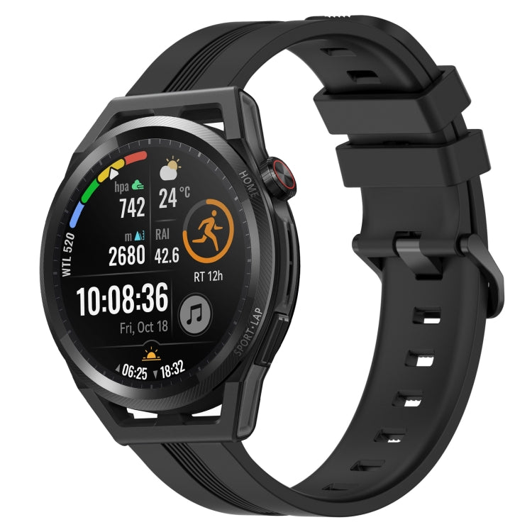 Cinturino in silicone a strisce concave da 22 mm, For Huawei Watch GT Runner, For Huawei Watch 3