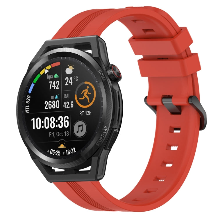 Cinturino in silicone a strisce concave da 22 mm, For Huawei Watch GT Runner, For Huawei Watch 3