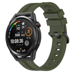 Cinturino in silicone a strisce concave da 22 mm, For Huawei Watch GT Runner, For Huawei Watch 3