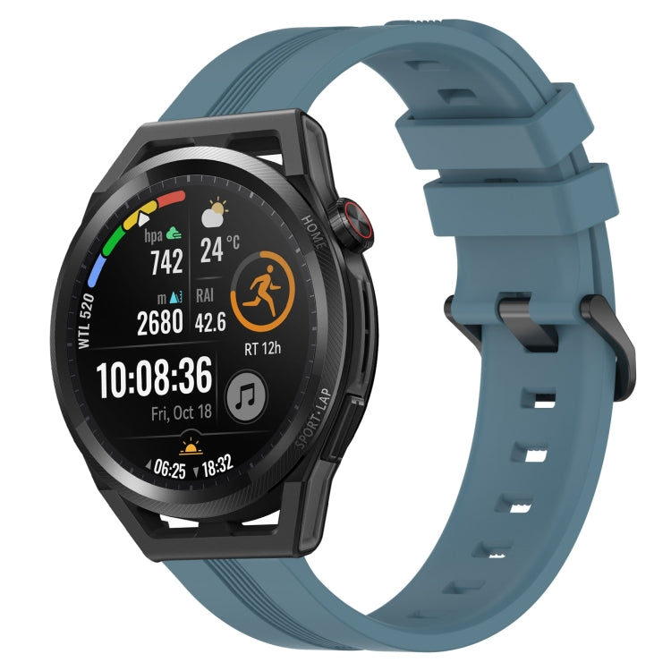 Cinturino in silicone a strisce concave da 22 mm, For Huawei Watch GT Runner, For Huawei Watch 3