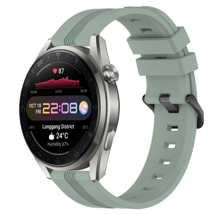 Cinturino in silicone a strisce concave da 22 mm, For Huawei Watch GT Runner, For Huawei Watch 3