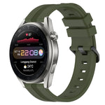 Cinturino in silicone a strisce concave da 22 mm, For Huawei Watch GT Runner, For Huawei Watch 3