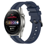 Cinturino in silicone a strisce concave da 22 mm, For Huawei Watch 3 Pro, For Huawei GT2 Pro