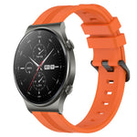Cinturino in silicone a strisce concave da 22 mm, For Huawei Watch 3 Pro, For Huawei GT2 Pro
