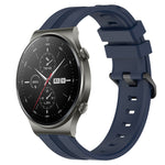 Cinturino in silicone a strisce concave da 22 mm, For Huawei Watch 3 Pro, For Huawei GT2 Pro