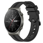 Cinturino in silicone a strisce concave da 22 mm, For Huawei Watch 3 Pro, For Huawei GT2 Pro