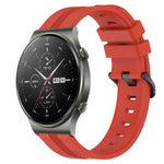 Cinturino in silicone a strisce concave da 22 mm, For Huawei Watch 3 Pro, For Huawei GT2 Pro
