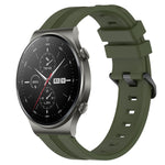 Cinturino in silicone a strisce concave da 22 mm, For Huawei Watch 3 Pro, For Huawei GT2 Pro