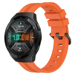 Cinturino in silicone a strisce concave da 22 mm, For Huawei Watch GT 2E, For Huawei GT2 46mm