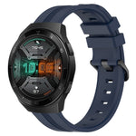 Cinturino in silicone a strisce concave da 22 mm, For Huawei Watch GT 2E, For Huawei GT2 46mm