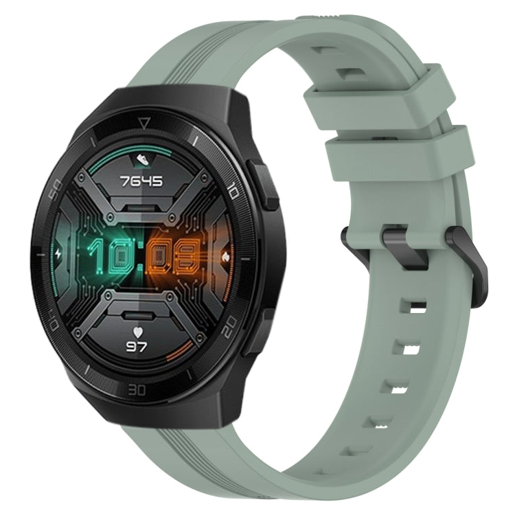 Cinturino in silicone a strisce concave da 22 mm, For Huawei Watch GT 2E, For Huawei GT2 46mm