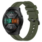 Cinturino in silicone a strisce concave da 22 mm, For Huawei Watch GT 2E, For Huawei GT2 46mm