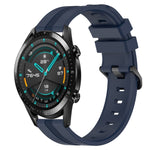Cinturino in silicone a strisce concave da 22 mm, For Huawei Watch GT 2E, For Huawei GT2 46mm