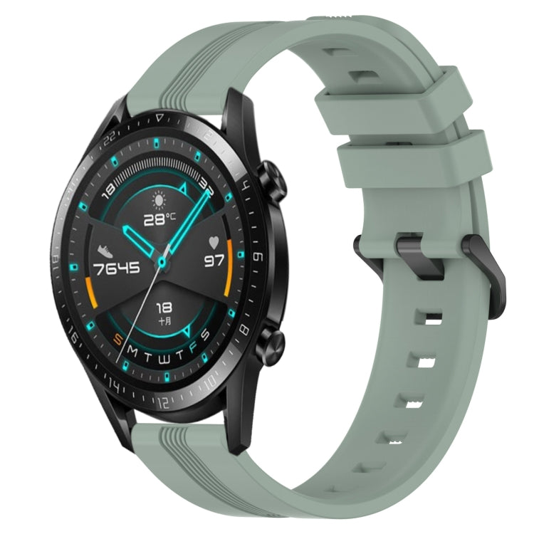 Cinturino in silicone a strisce concave da 22 mm, For Huawei Watch GT 2E, For Huawei GT2 46mm