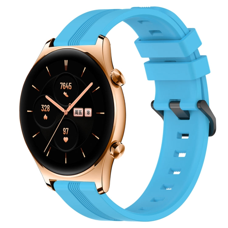 Cinturino in silicone a strisce concave da 22 mm, For Honor Watch GS 3, For Honor Watch GS Pro