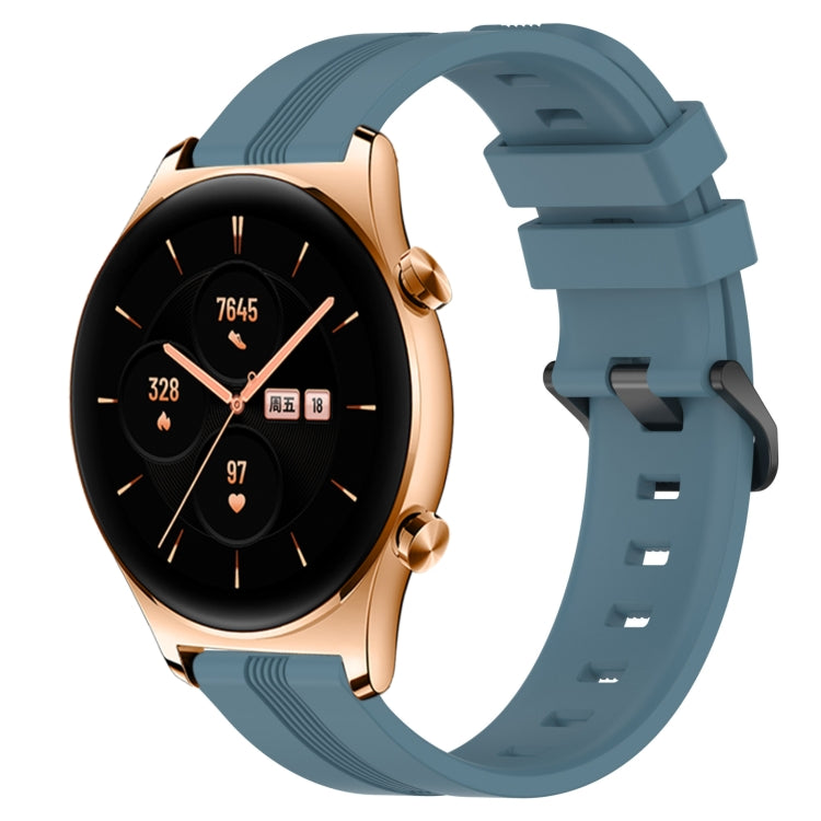 Cinturino in silicone a strisce concave da 22 mm, For Honor Watch GS 3, For Honor Watch GS Pro
