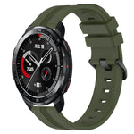 Cinturino in silicone a strisce concave da 22 mm, For Honor Watch GS 3, For Honor Watch GS Pro