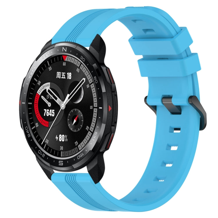 Cinturino in silicone a strisce concave da 22 mm, For Honor Watch GS 3, For Honor Watch GS Pro