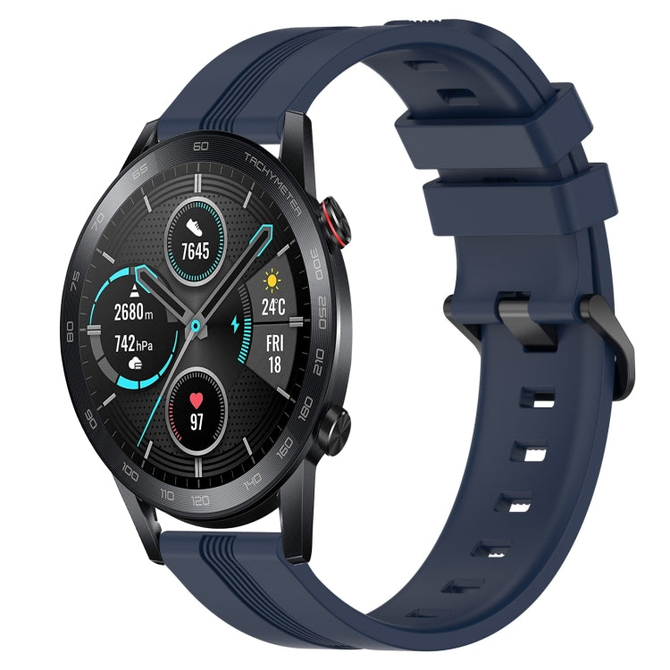 Cinturino in silicone a strisce concave da 22 mm, For Honor Magic Watch 2 46mm, For Honor Watch Dream