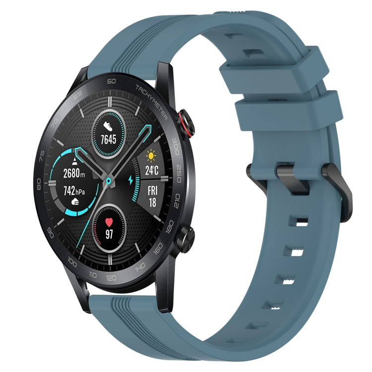 Cinturino in silicone a strisce concave da 22 mm, For Honor Magic Watch 2 46mm, For Honor Watch Dream