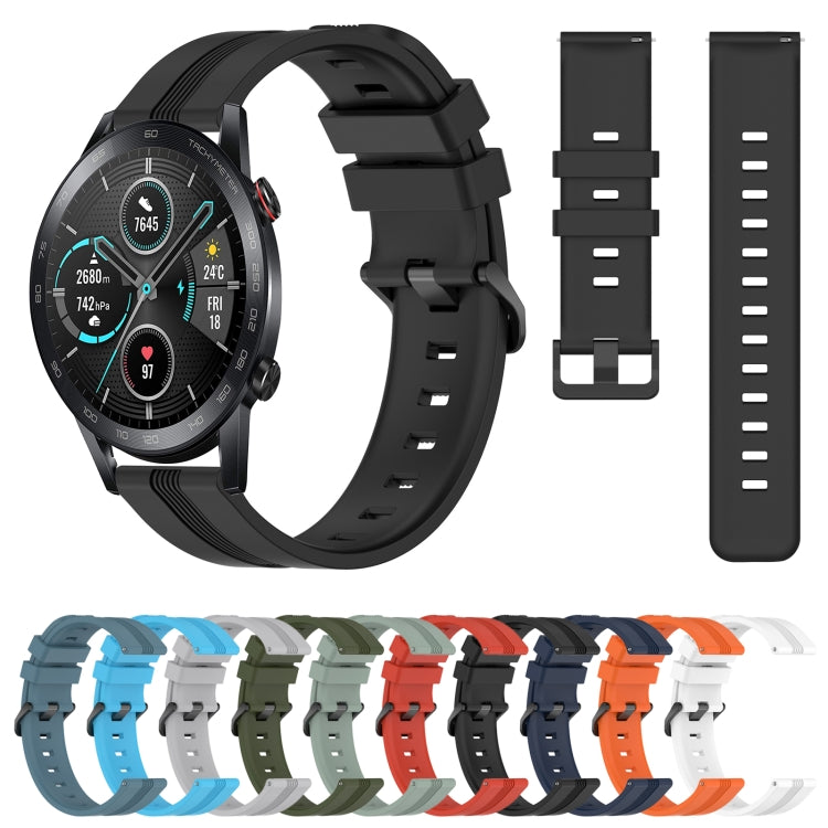 Cinturino in silicone a strisce concave da 22 mm, For Honor Magic Watch 2 46mm, For Honor Watch Dream