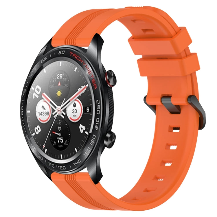 Cinturino in silicone a strisce concave da 22 mm, For Honor Magic Watch 2 46mm, For Honor Watch Dream