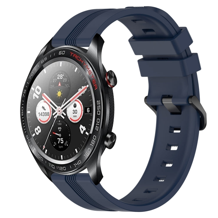 Cinturino in silicone a strisce concave da 22 mm, For Honor Magic Watch 2 46mm, For Honor Watch Dream