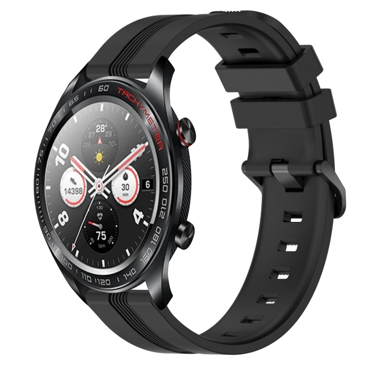 Cinturino in silicone a strisce concave da 22 mm, For Honor Magic Watch 2 46mm, For Honor Watch Dream
